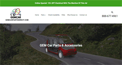Desktop Screenshot of gemcarpartsdirect.com